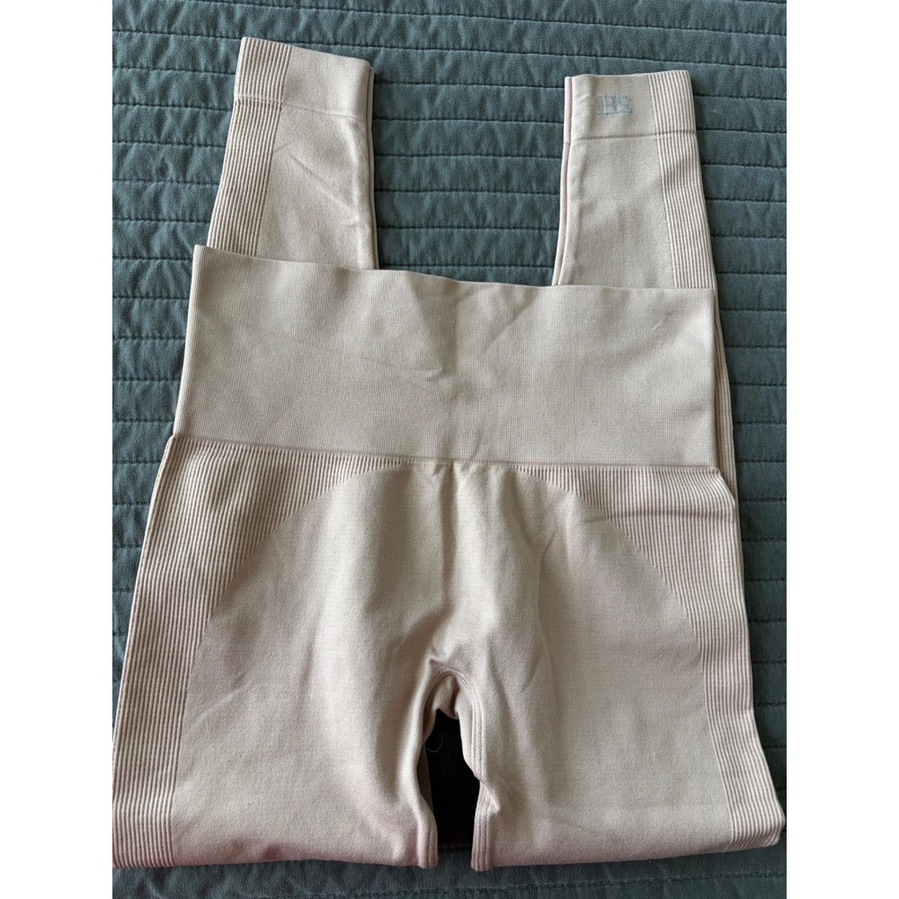SET ACTIVE SCULPTFLEX High Waisted Ribbed Leggings Mauve Rose‎ Pink Small - Picture 9 of 9